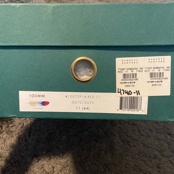 COPY - 🗣Buscemi red 👺leather hi tops ‼️ - Picture 9 of 9